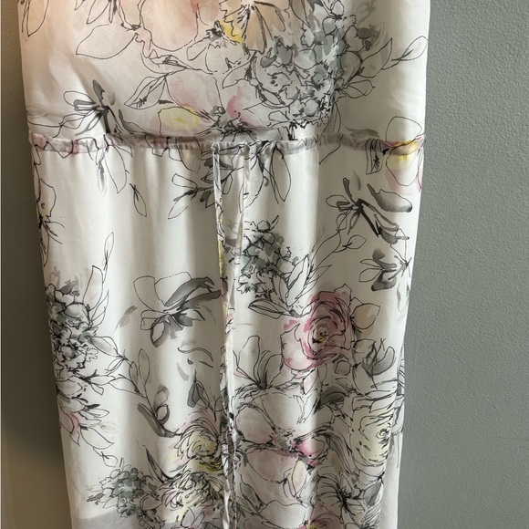 WHMB Airy Sleeveless Floral Midi Dress, Size Small - Picture 2 of 9